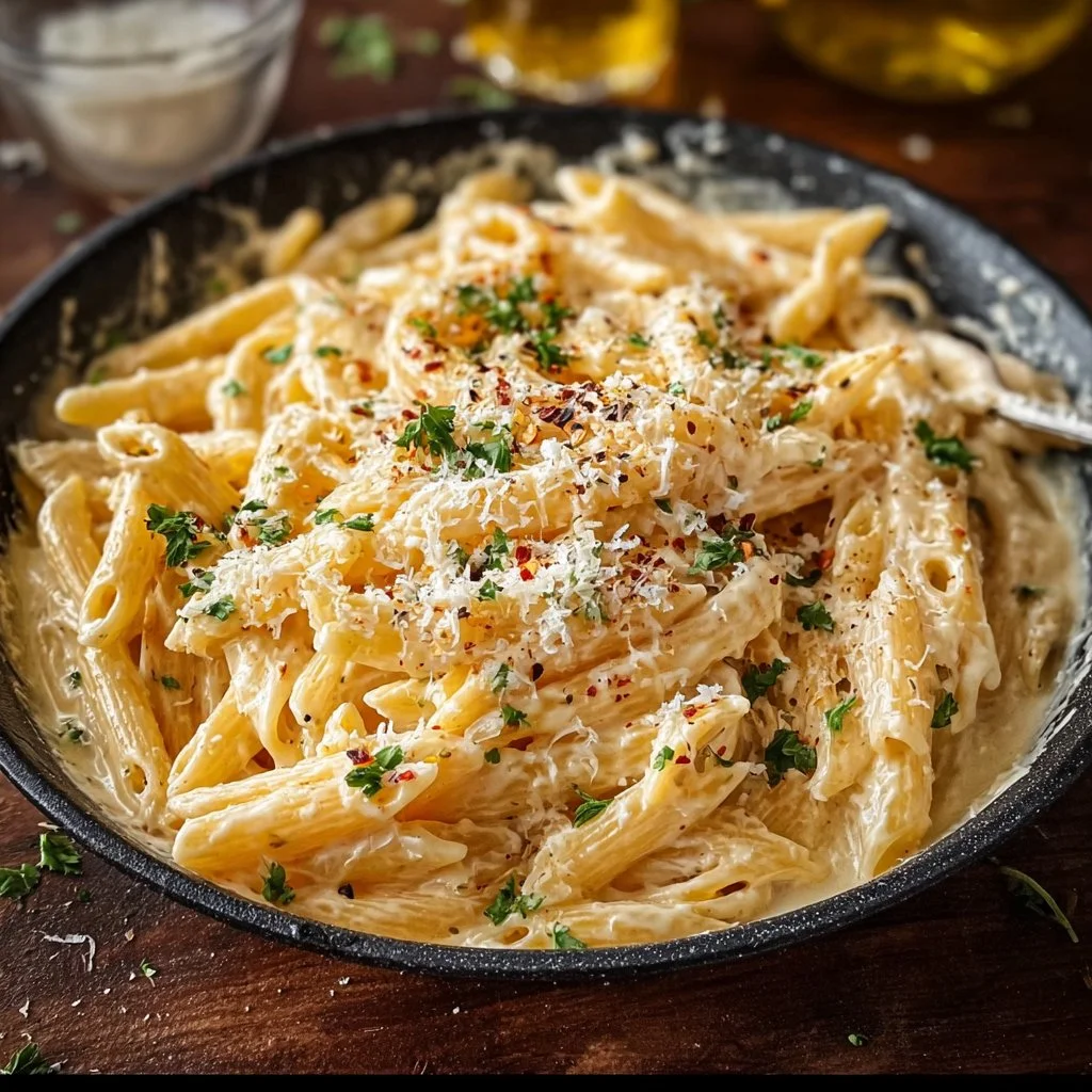 One Pot Creamy Garlic Pasta