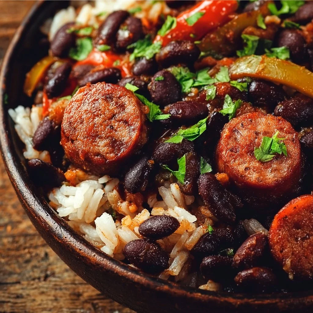 Black Beans and Rice with Sausage