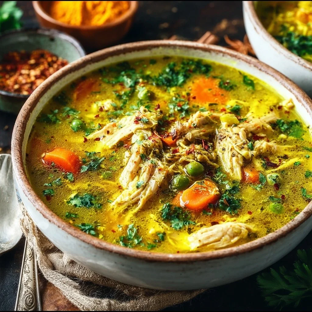 Anti Inflammatory Turmeric Chicken Soup
