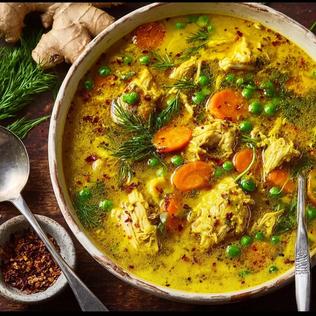 Anti Inflammatory Turmeric Chicken Soup