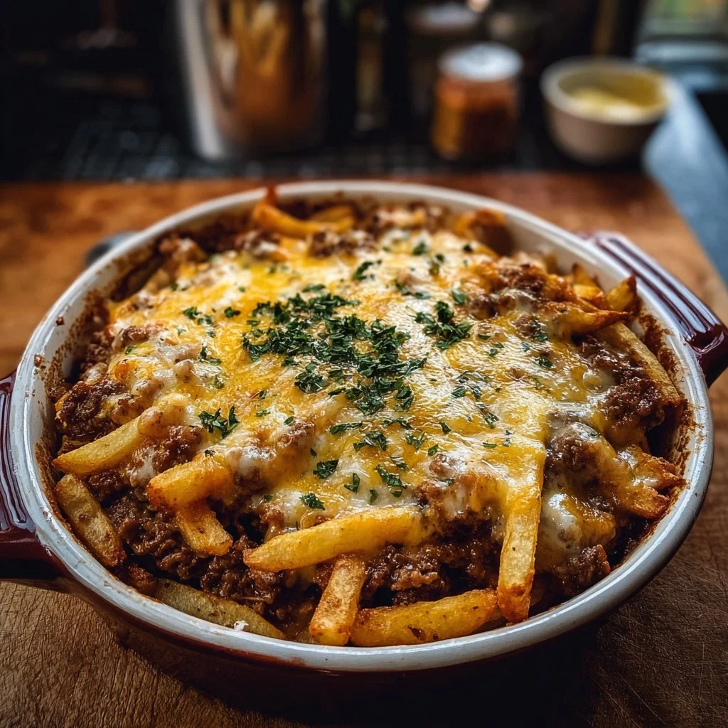 Cheeseburger French Fry Casserole