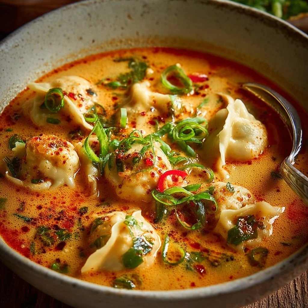Coconut Curry Soup with Dumplings