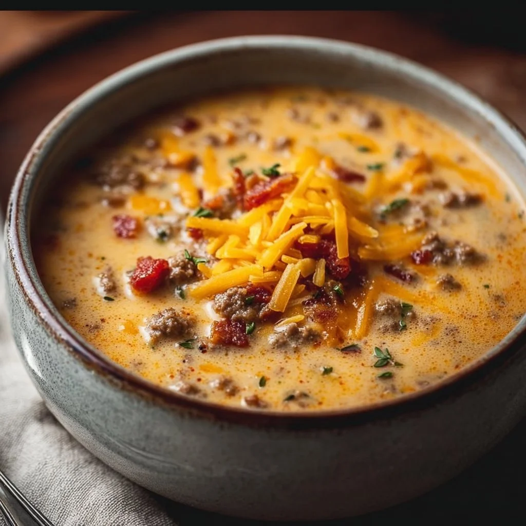 Easy Cheeseburger Soup