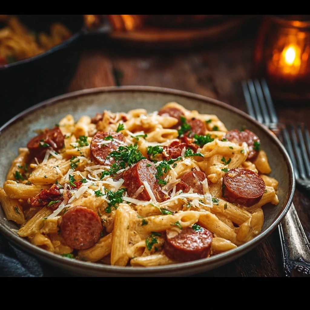 One Pot Kielbasa Pasta