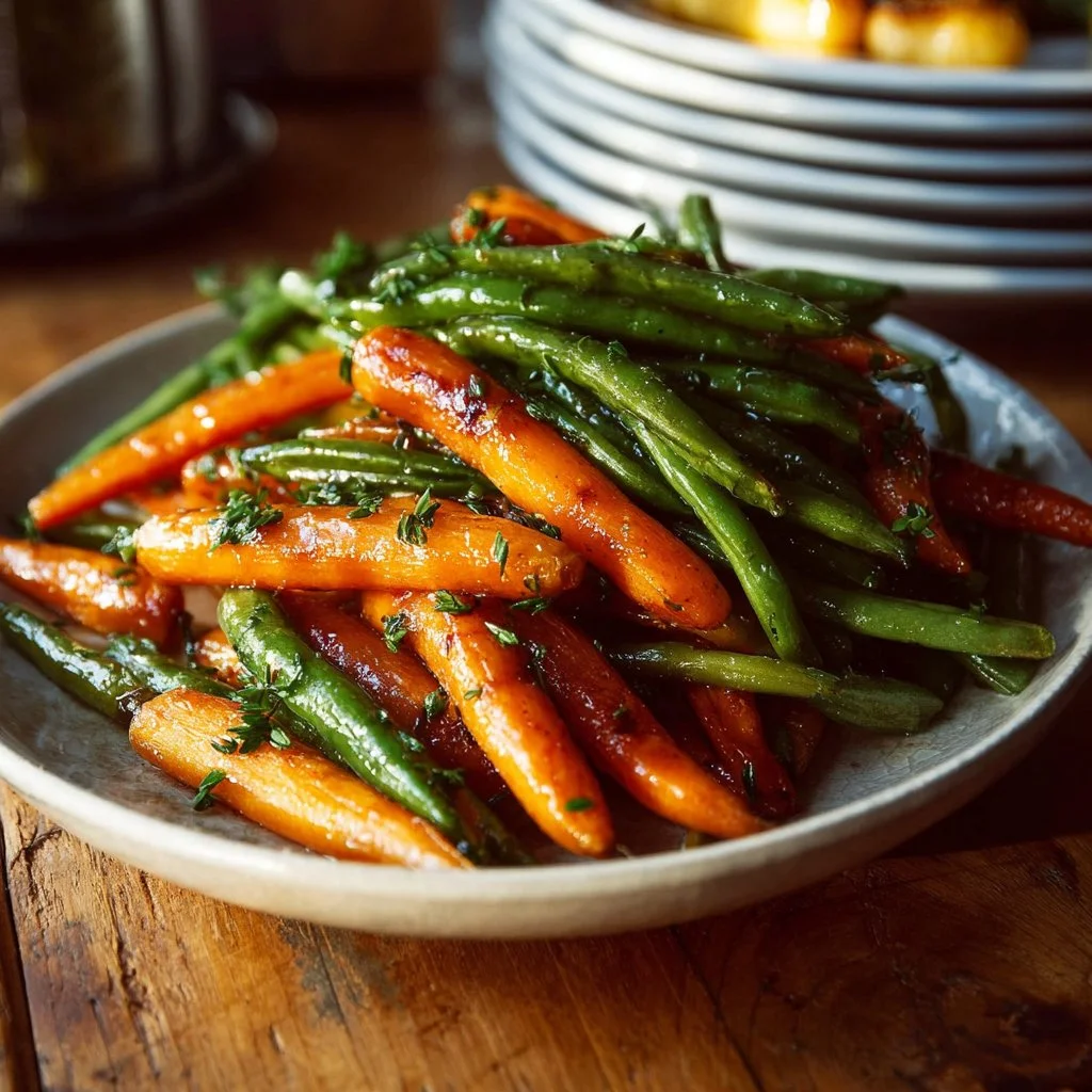 Honey Glazed Carrots & Green Beans