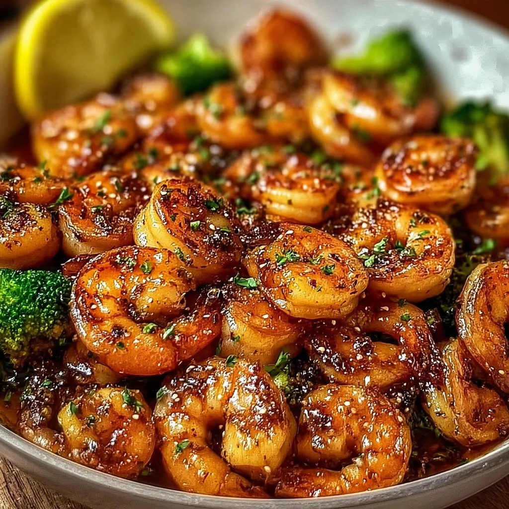 High-Protein Honey Garlic Shrimp