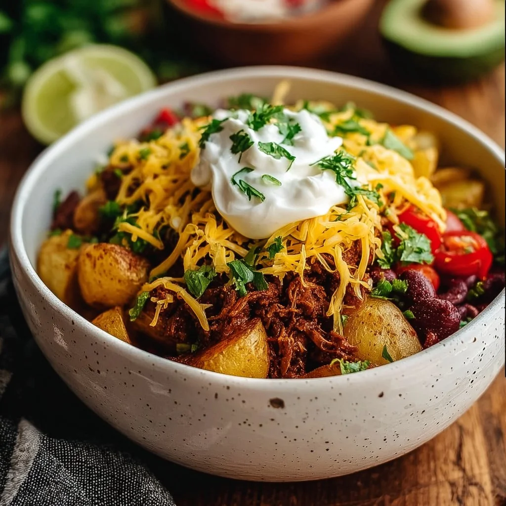 Loaded Potato Taco Bowl