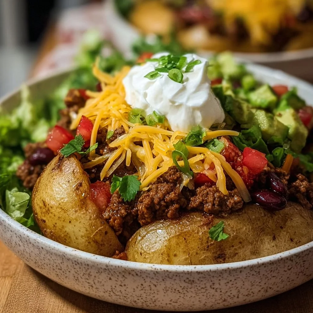 Loaded Potato Taco Bowl
