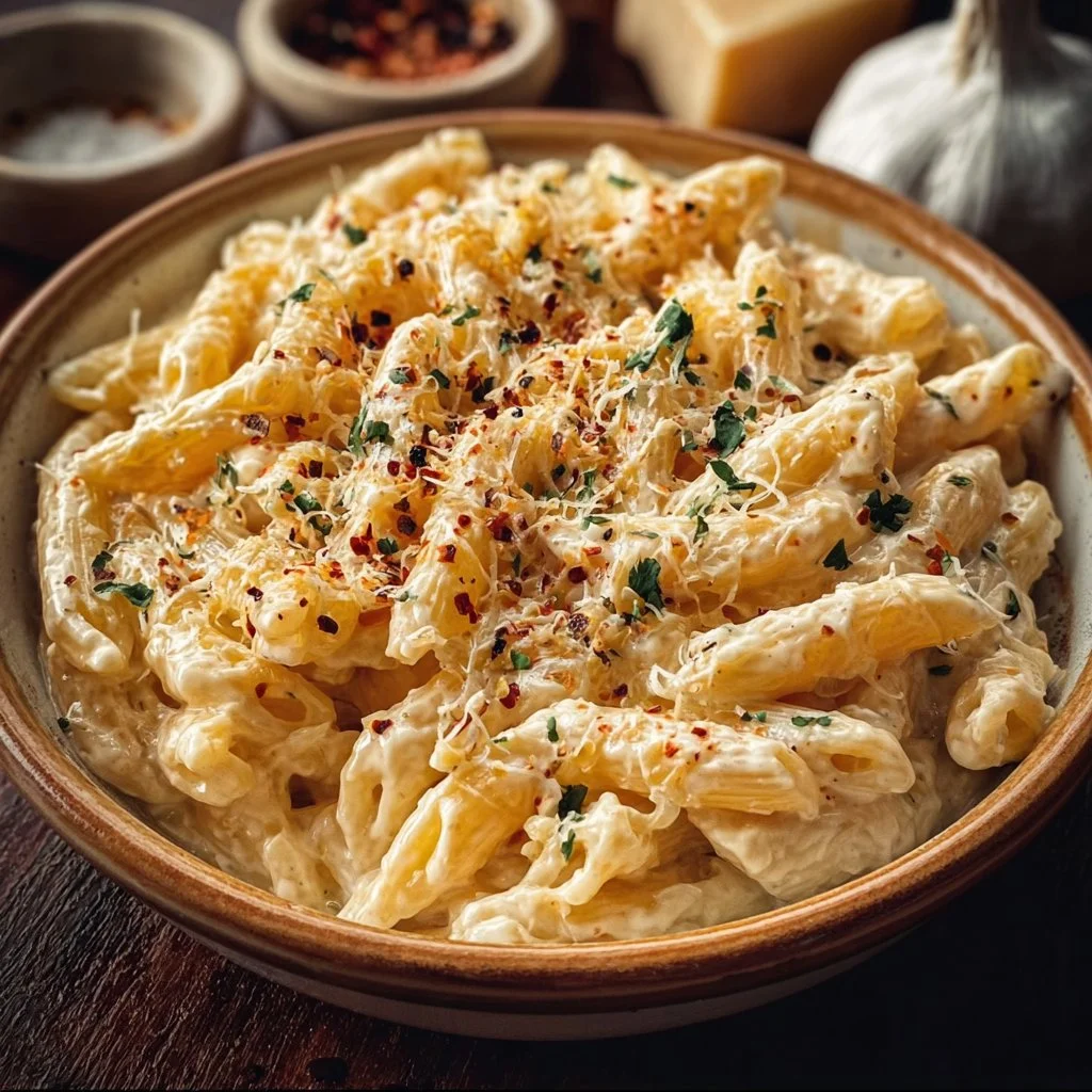 One Pot Creamy Garlic Pasta
