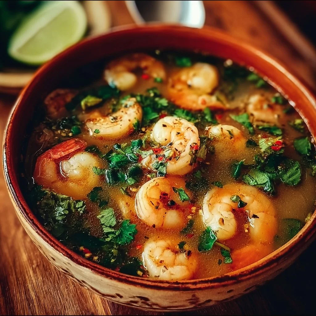 Quick and Spicy Shrimp Soup