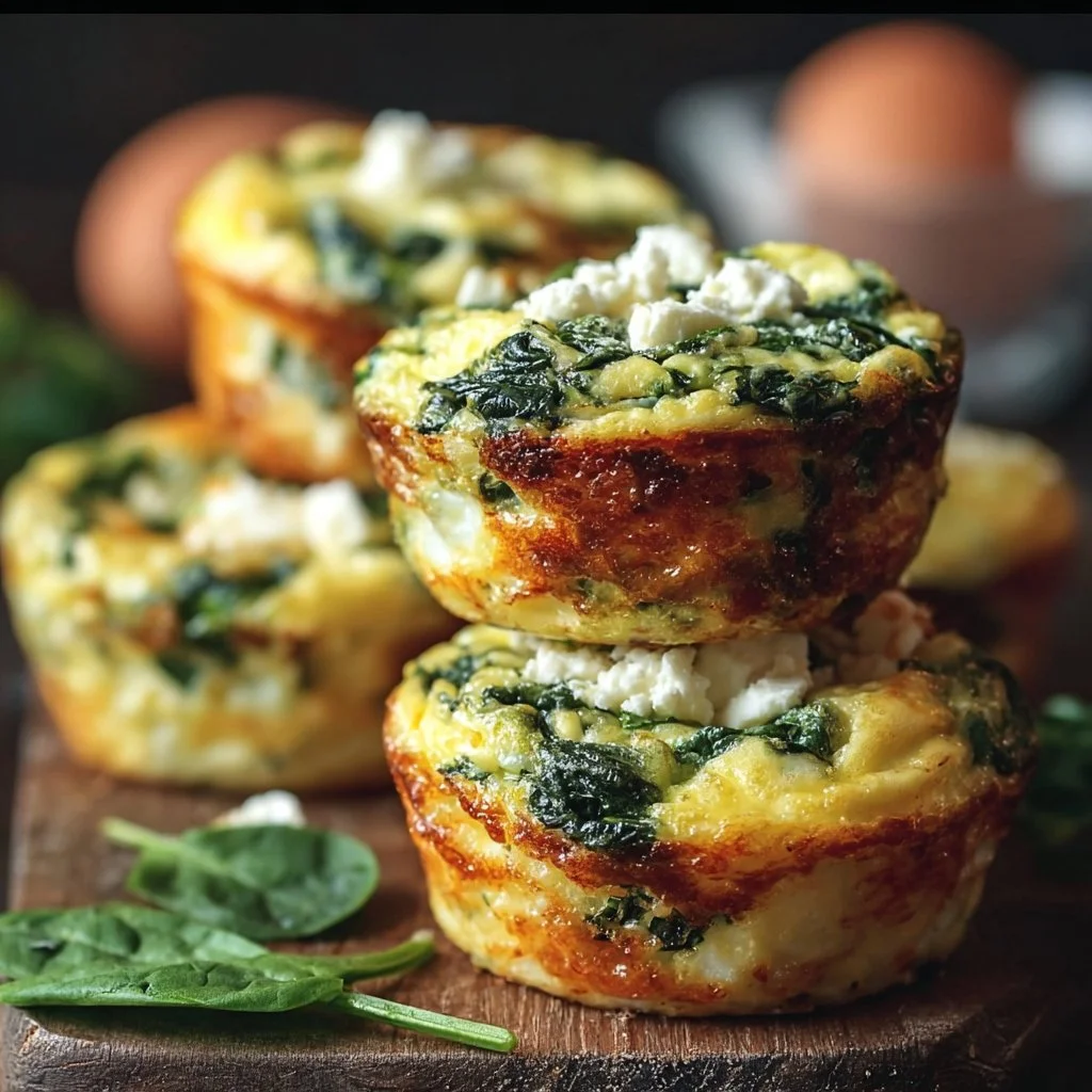 Egg Muffins with Spinach and Feta