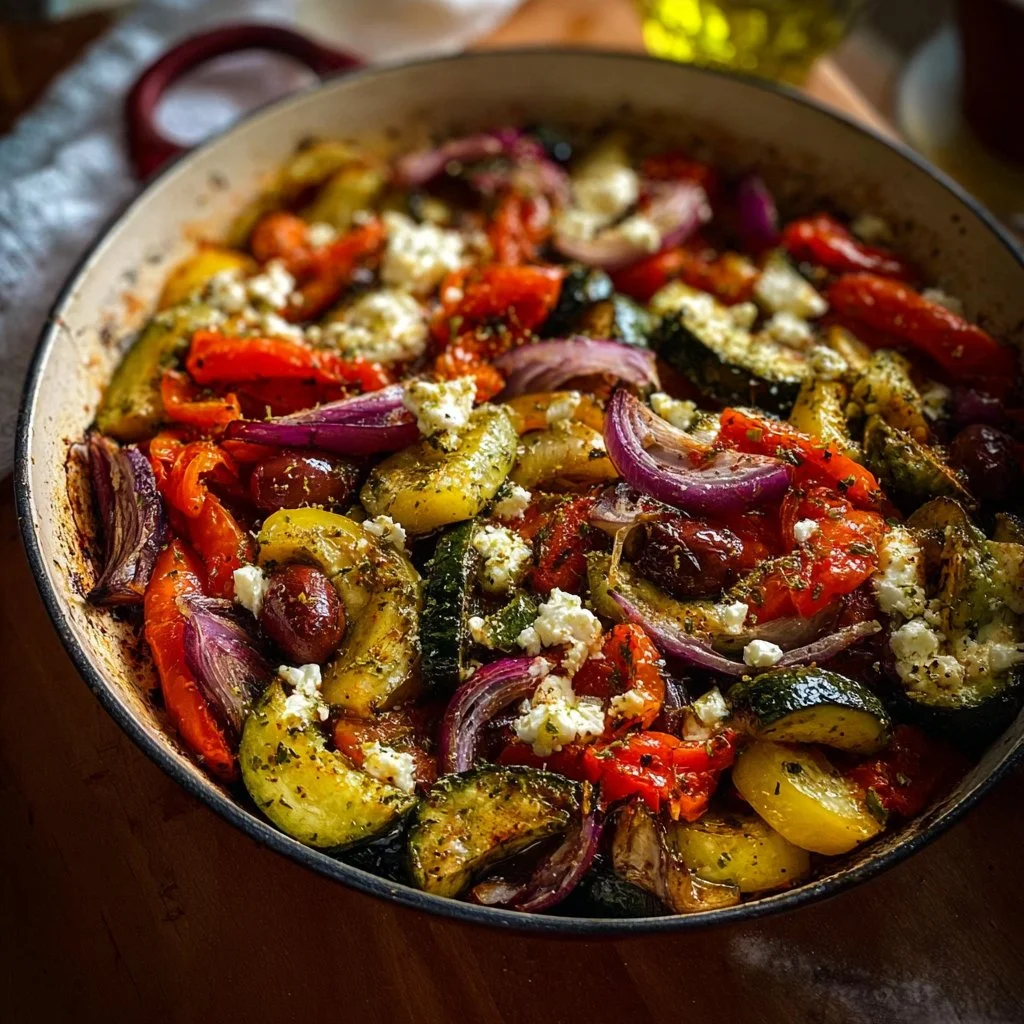 Quick and Easy One-Pan Greek Vegetables