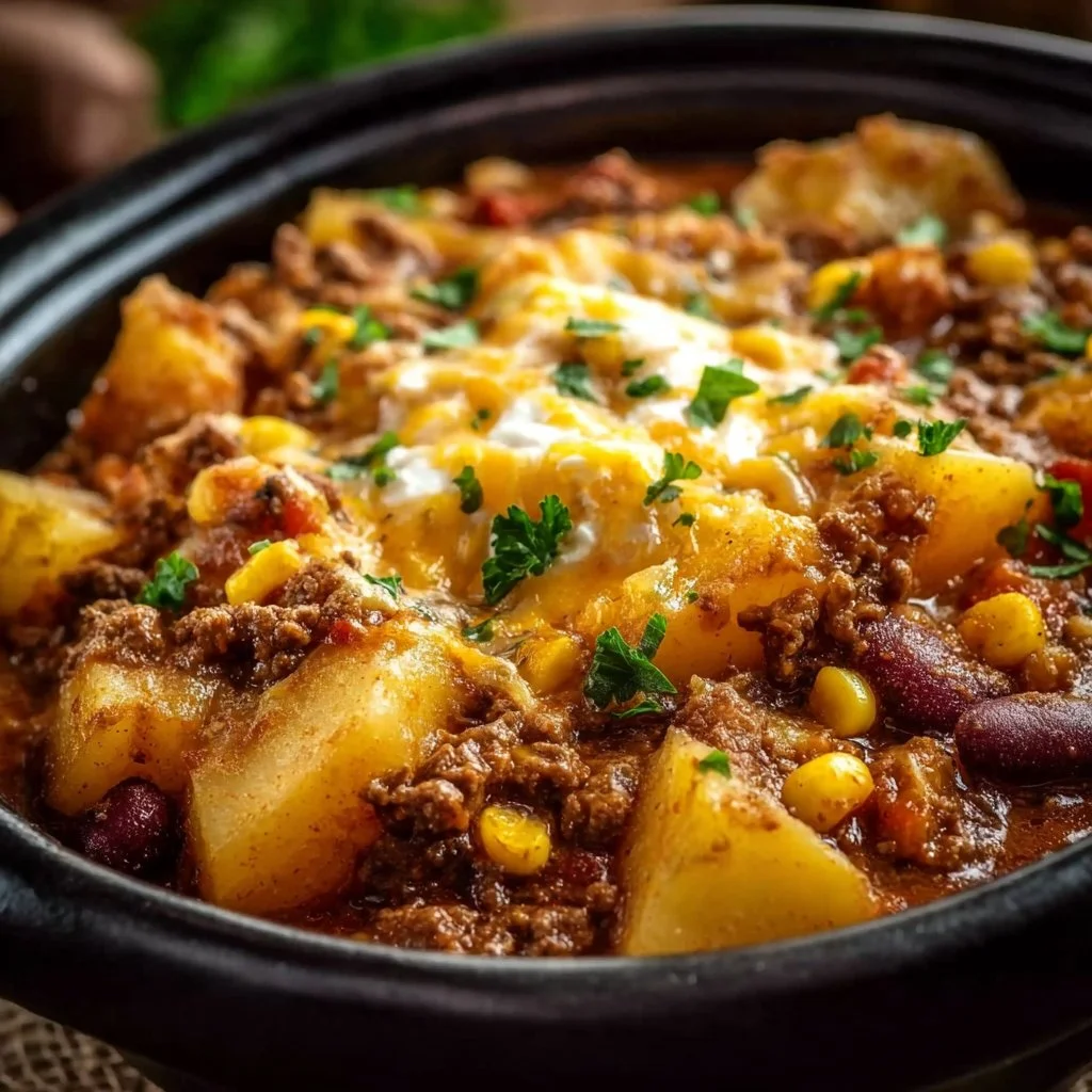Slow Cooker Cowboy Casserole