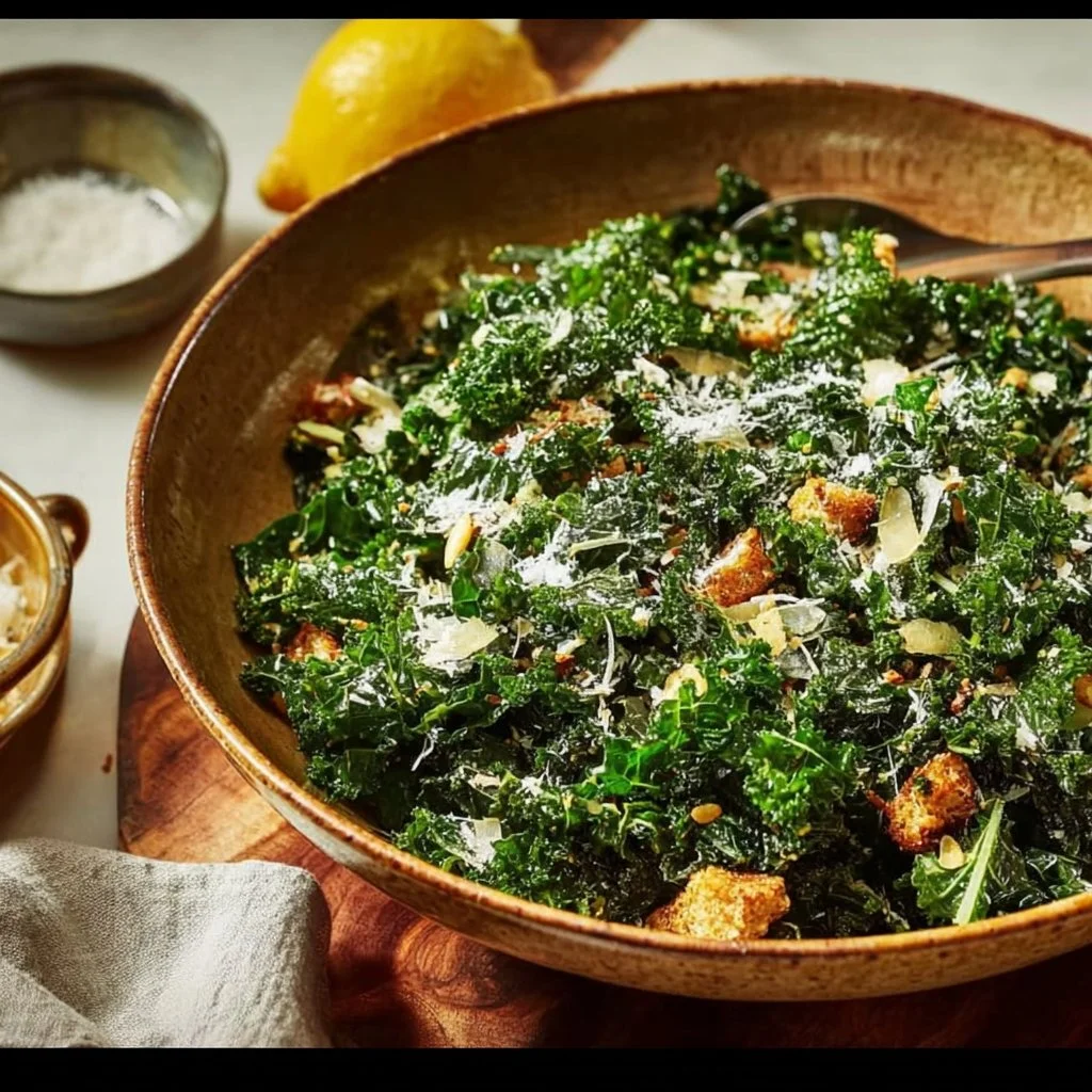 Lemon Parm Kale Salad