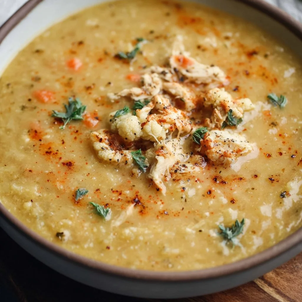 30-Minute Anti-Inflammatory Cauliflower Chicken Soup Recipe