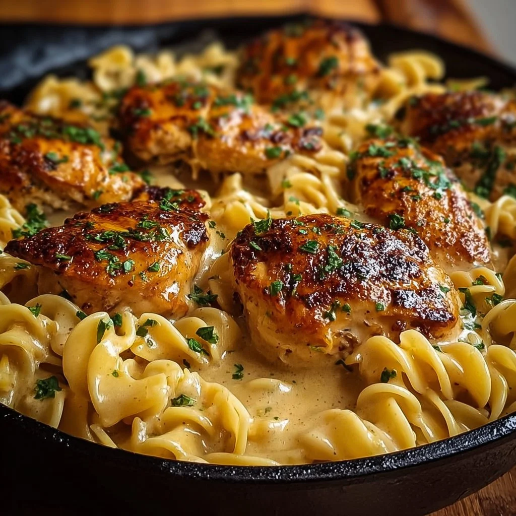 One-Pan Chicken with Buttered Noodles