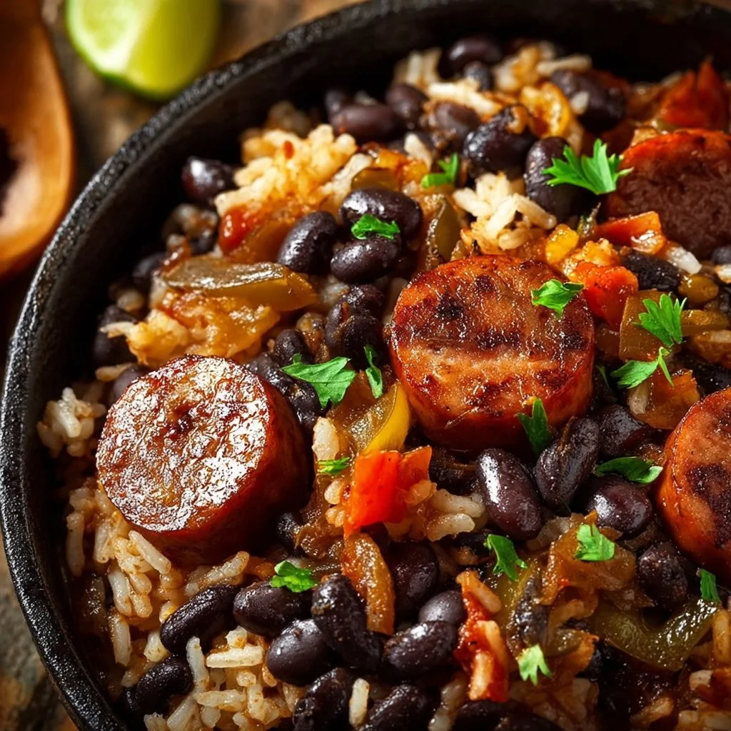 Black Beans and Rice with Sausage