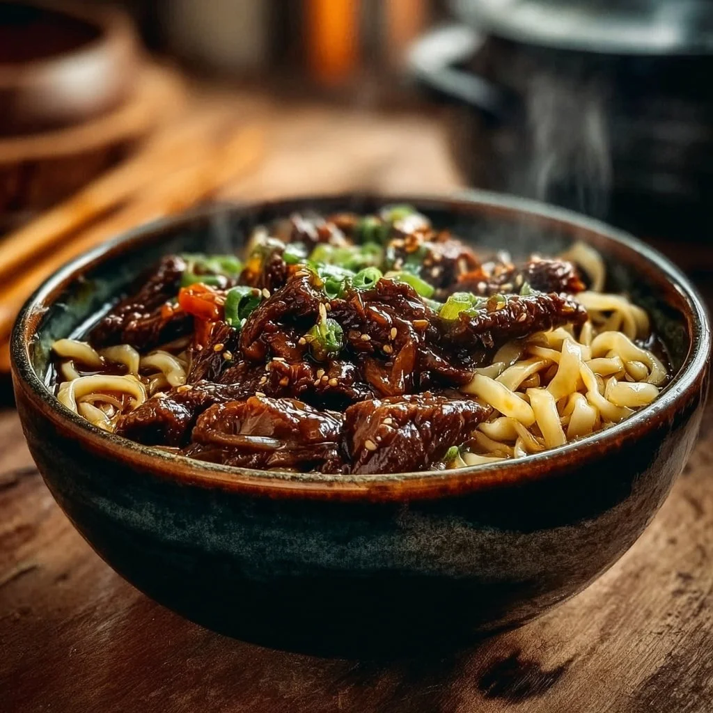 Sticky Beef Noodles